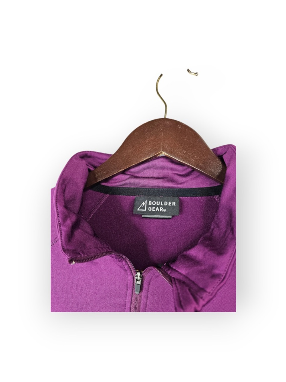 Boulder Gear Dashing Quarter-Zip Performance Fleece Purple XL - Picture 4 of 6